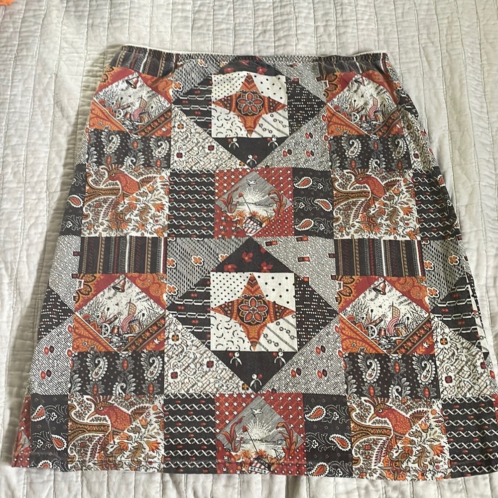 Vintage Patchwork Peace Skirt